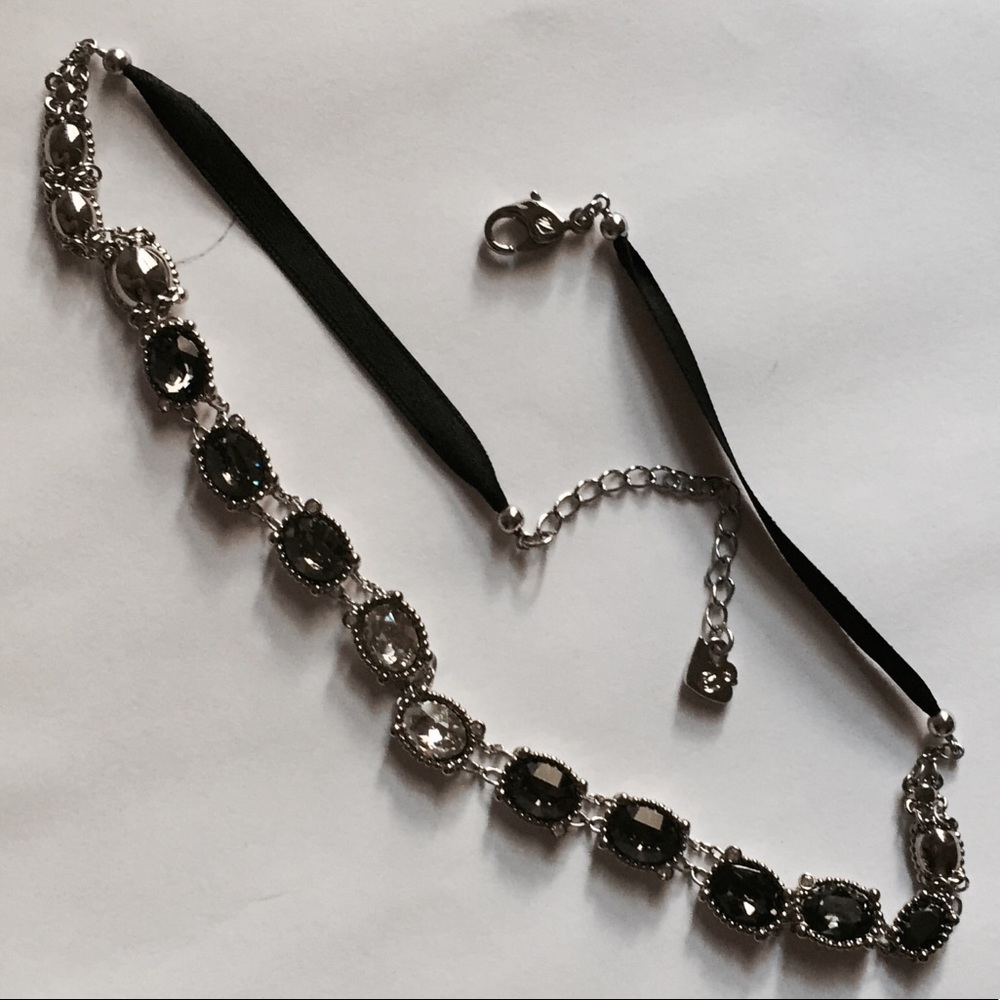 Swarovski Rosette Dark Necklace, new